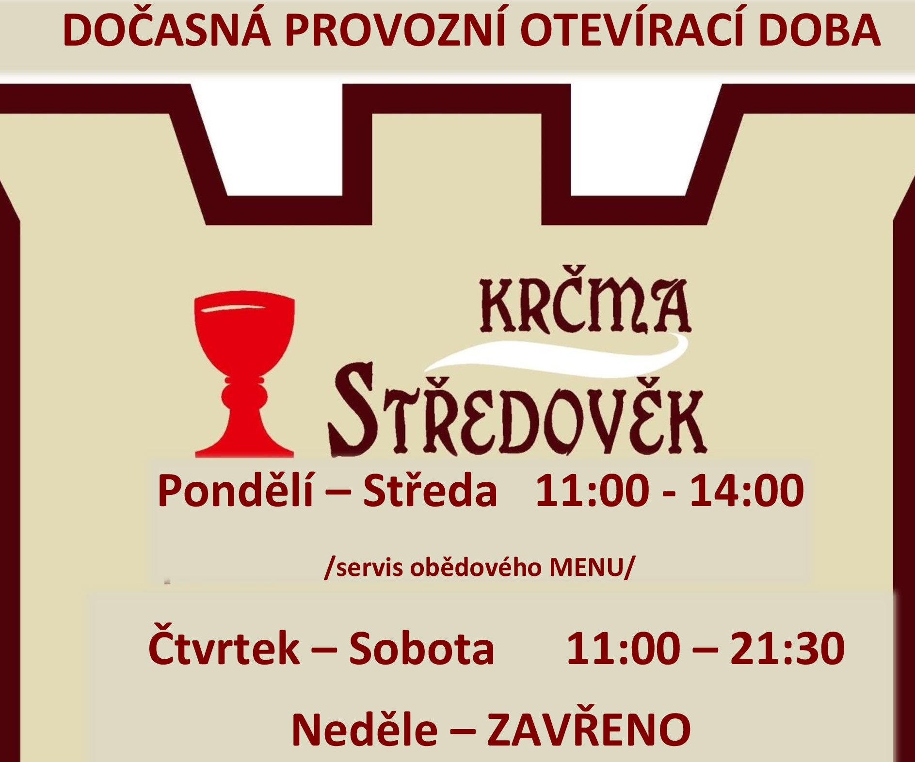 otevírací doba středověk fm